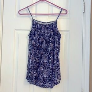 Loft light floral loose fitting cami top